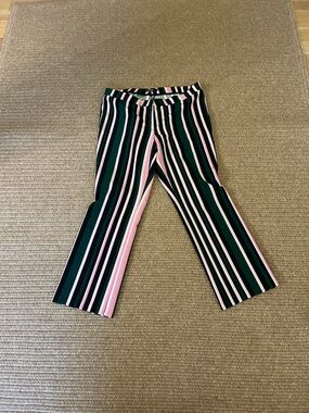 Cambio striped pant, flat front hook closure size 12 pant